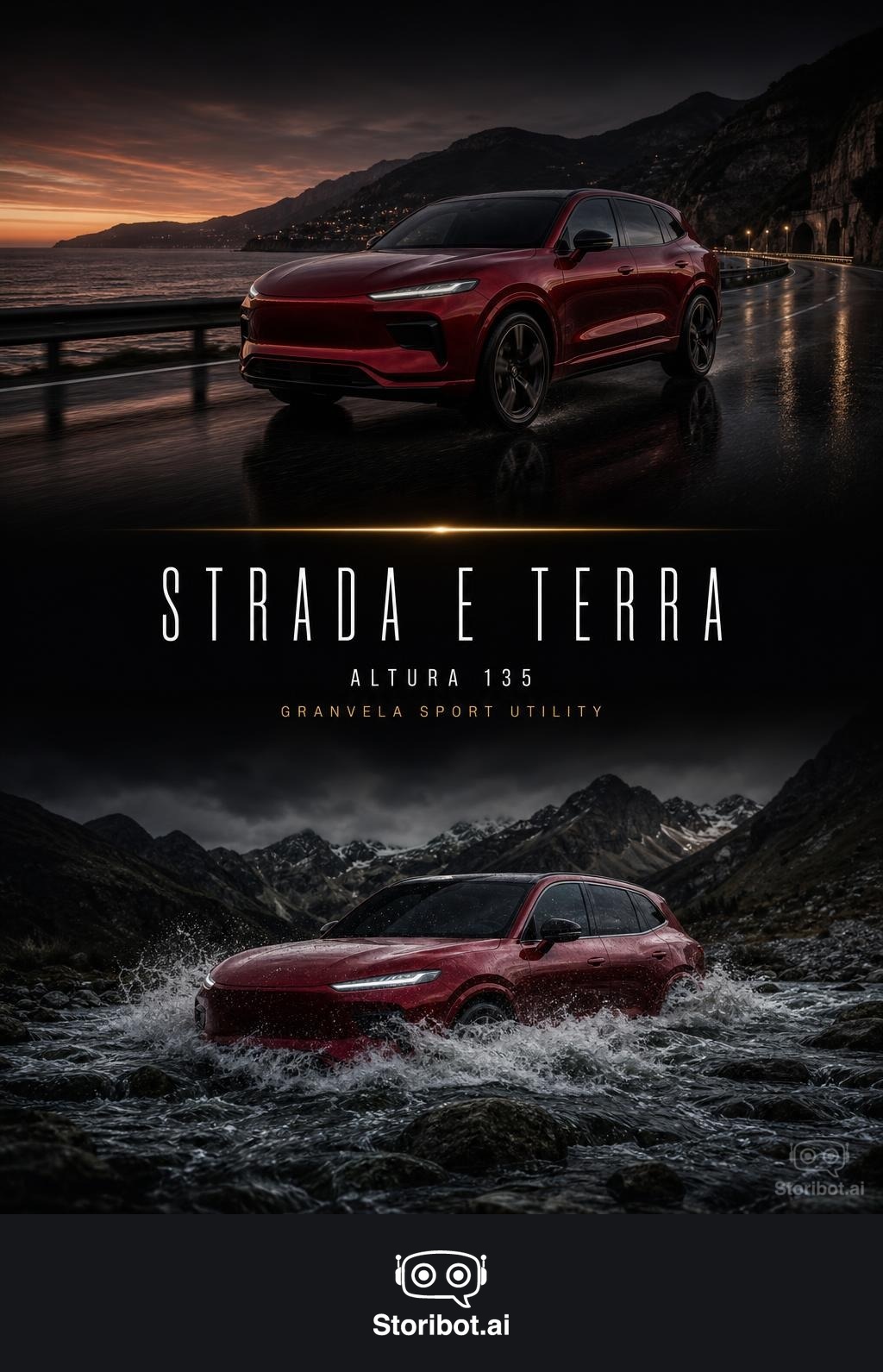 Veloria Altura 135 poster — Strada e Terra, road and off-road capability